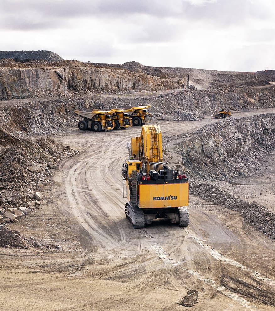 mining mine trucking sized gahcho kue pic joc file